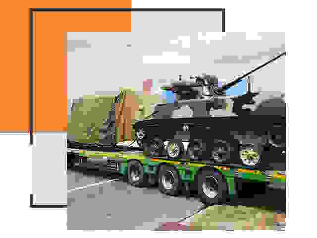 Перевозка военной техники в Алексине